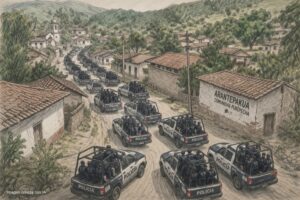 Operativo policíaco incursiona en Arantepakua el 5 de abril de 2017